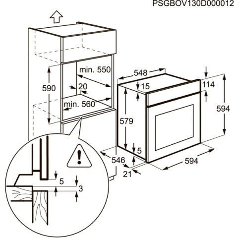 Духовой шкаф electrolux eoa95551ak