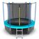 Батут EVO JUMP Internal с внутренней сеткой и лестницей, диаметр 12ft (морская волна) + нижняя сеть