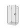 Душевое ограждение Niagara Nova NG-6813-08 BLACK (90*90*195) квадрат, распаш, проф.ЧЕРНЫЙ, стекло ПРОЗР (6мм)